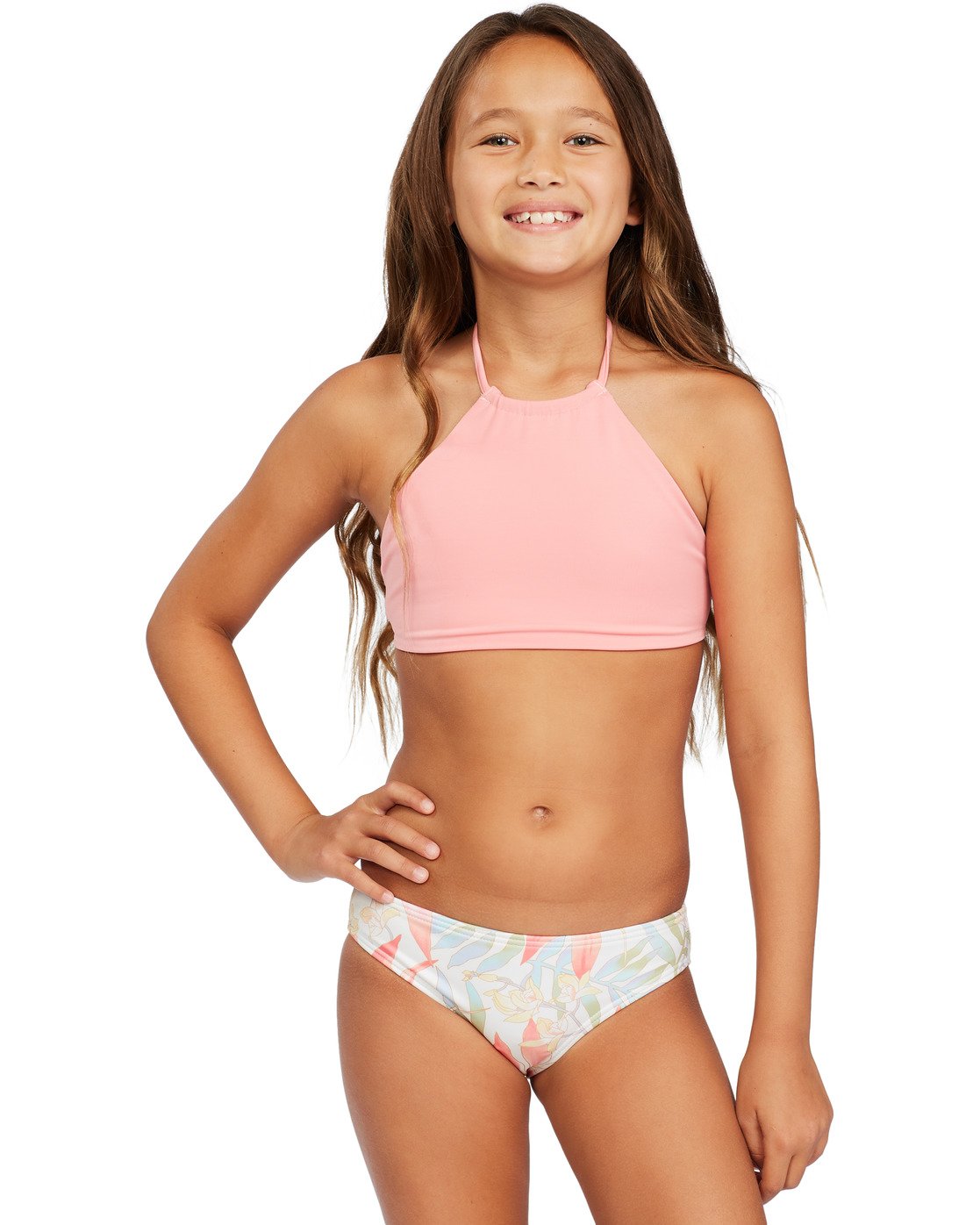 Ensemble bikini 2 pièces à col haut Rvsbl Lil Love Palms pour fille de Billabong