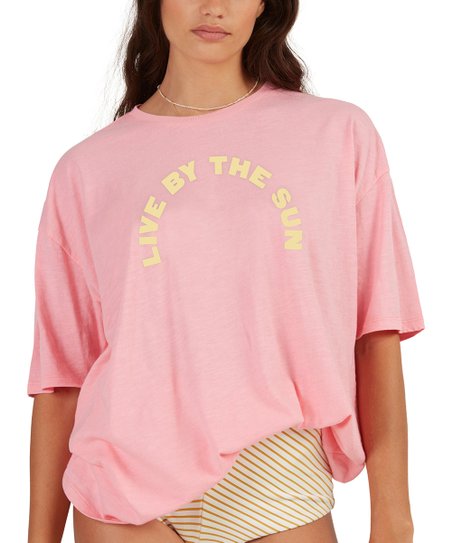 T-shirt Boyfriend pour femme Billabong Live By The Sun