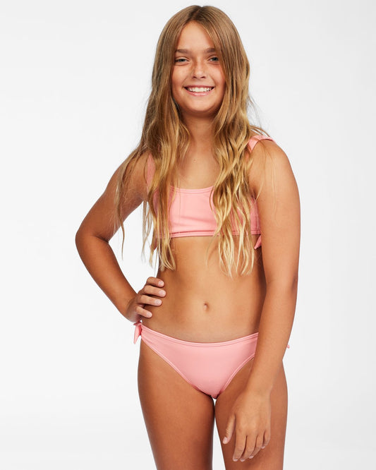 Billabong Girls' Lil Love Palms Hanky Tie 2 Piece Bikini Set