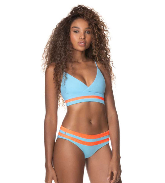 Maaji Women's Cloud Blue Rvsbl Bikini Top