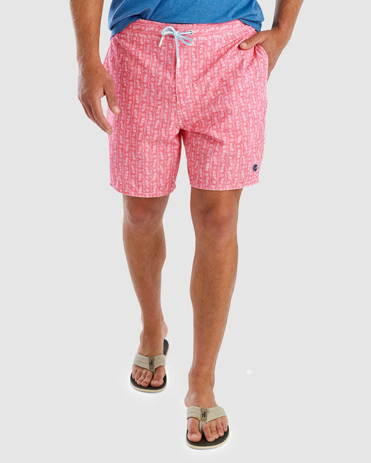 johnnie-O Men's Marco Elastic 7" Surf Short