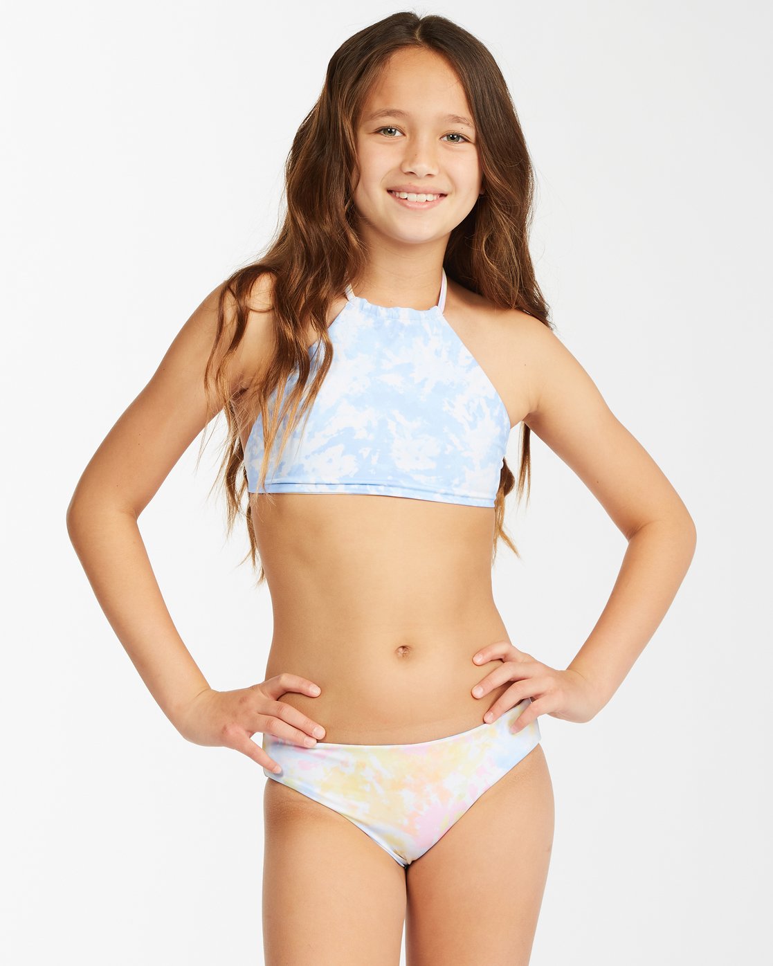 Billabong Girl's On A Rainbow High Neck 2 Piece Bikini Set