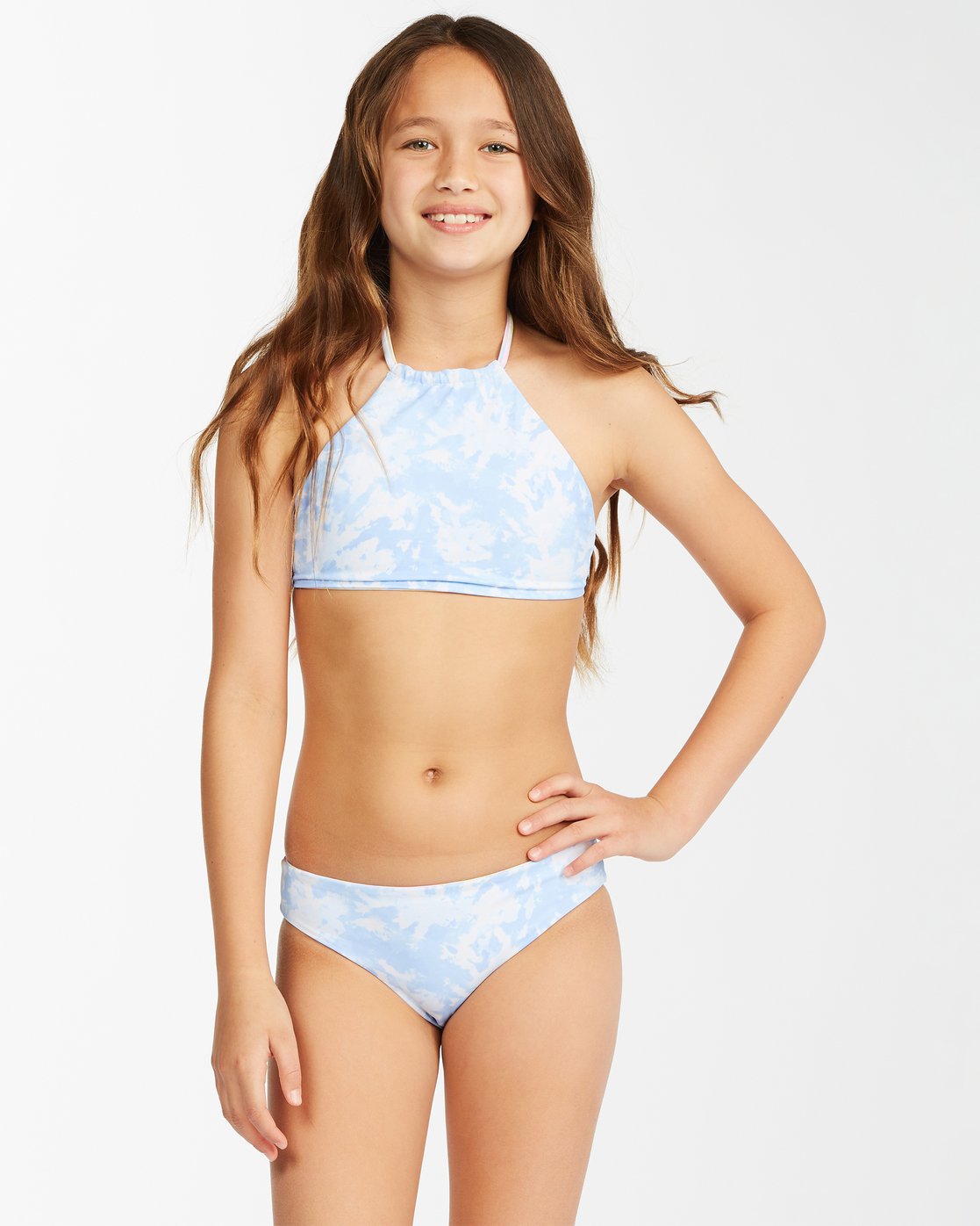 Billabong Girl's On A Rainbow High Neck 2 Piece Bikini Set