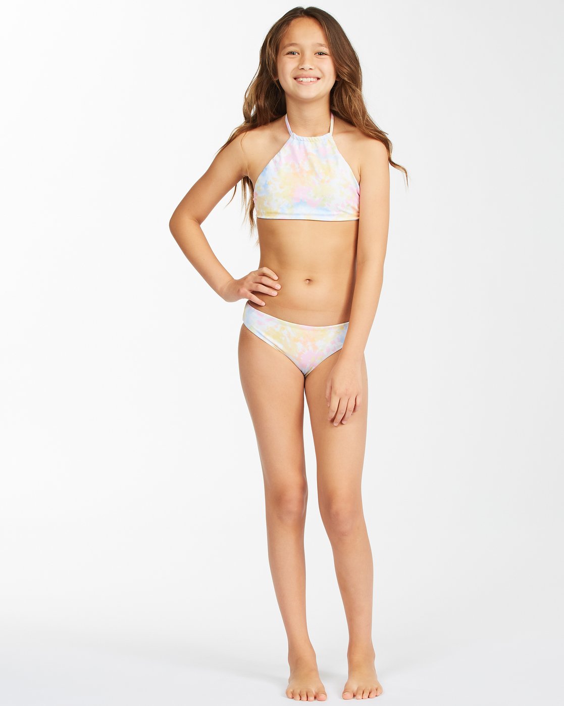 Billabong Girl's On A Rainbow High Neck 2 Piece Bikini Set