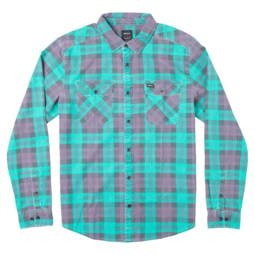 RVCA Boy's Panhandle Plaid Flannel Shirt