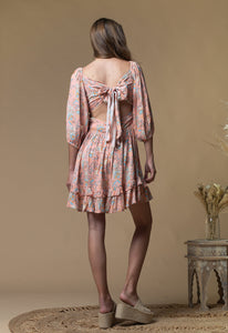 Z&L Peachy Flora Mini Dress