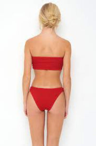 Peixoto Women's Kara Bandeau Rib Bikini Top
