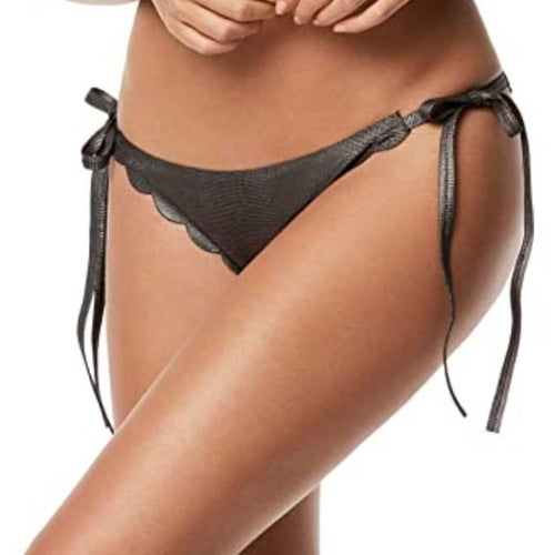 PilyQ Women's Sterling Reversible Tie Side Full Bikini Bottom