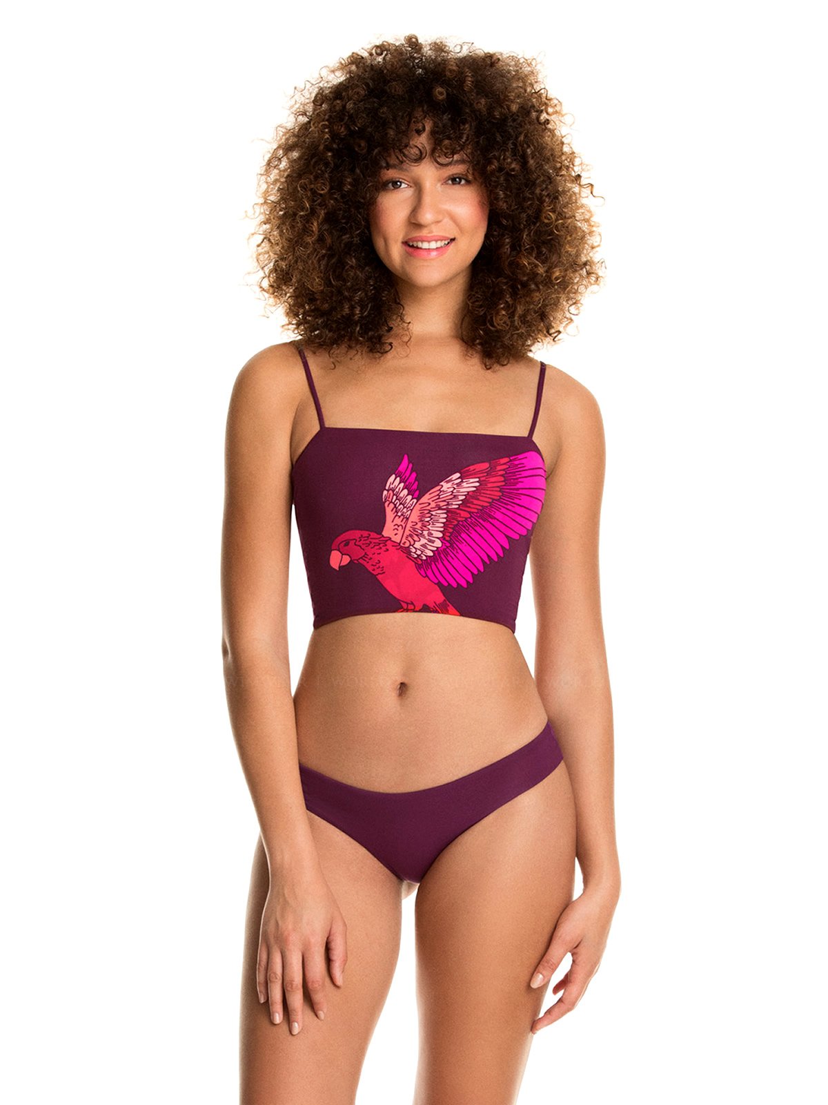 Maaji Damen Vitage Grape Rvsbl Chika Crop Top