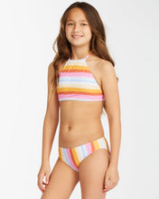 Load image into Gallery viewer, Billabong Girl&#39;s Rising Sun High Neck 2 Piece Bikini Set