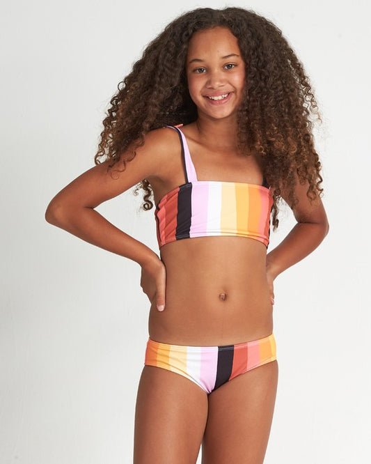 Billabong Girl's Sunset Glow Striped Tank 2 Piece Set