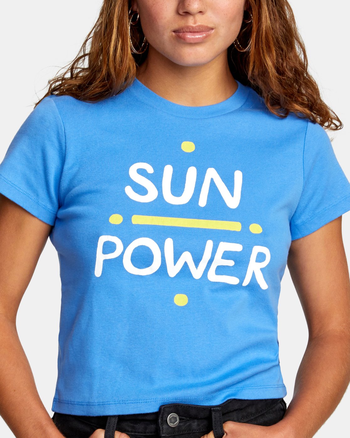 RVCA Damen Sun Power Kurzarm-T-Shirt