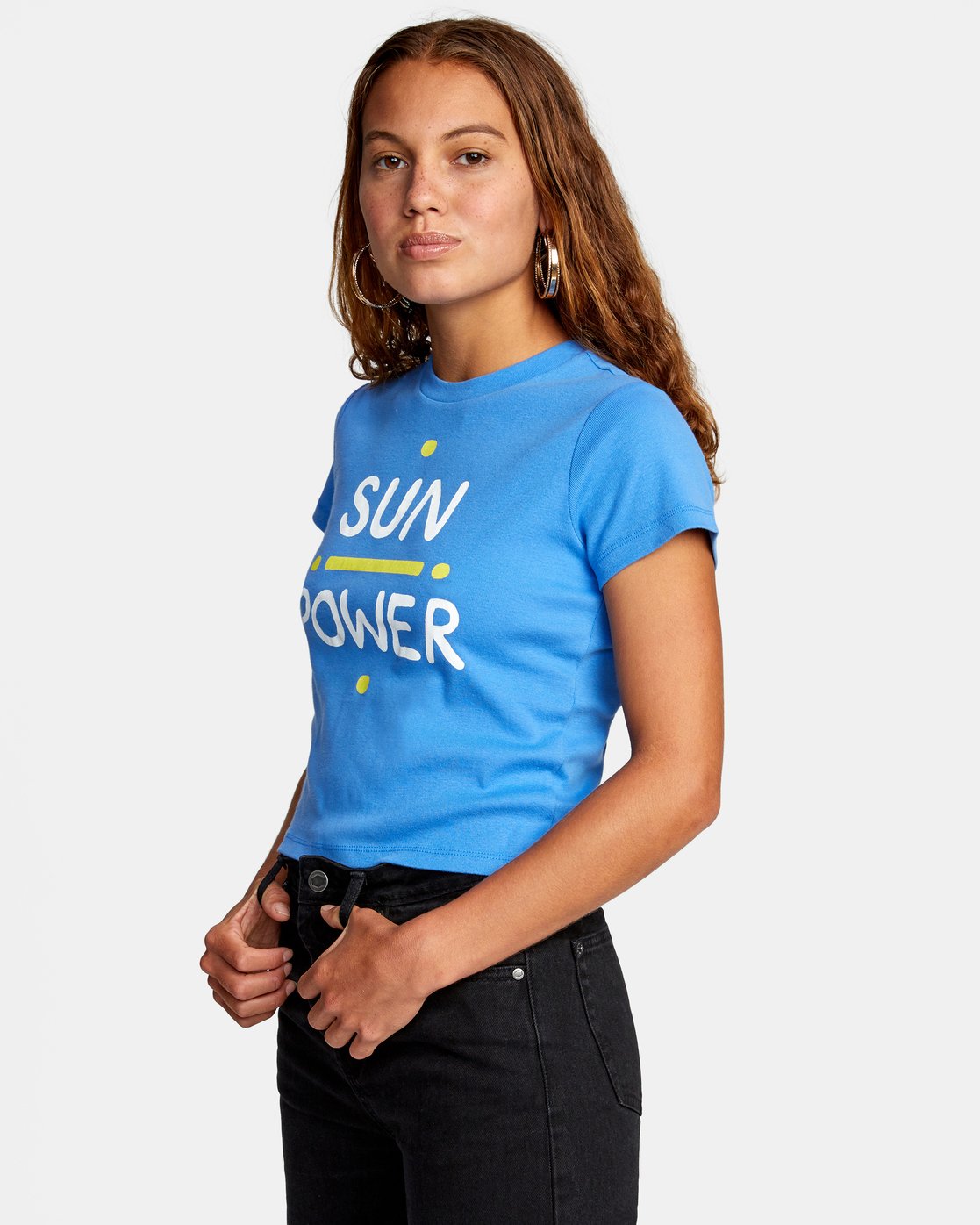 RVCA Damen Sun Power Kurzarm-T-Shirt