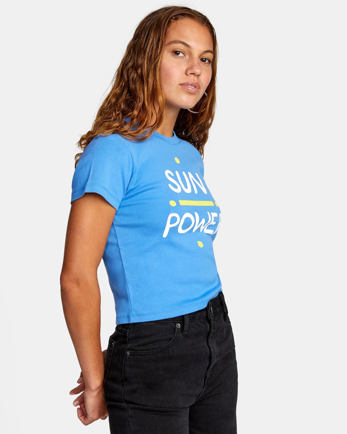 RVCA Damen Sun Power Kurzarm-T-Shirt