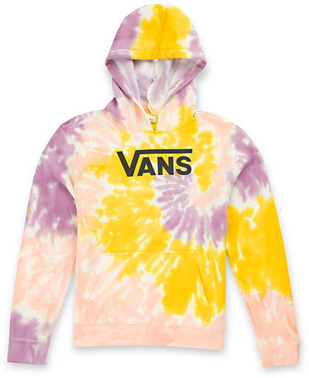 Sweat à capuche à motif tie-dye en spirale Vans pour fille