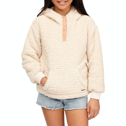 Billabong Girl's Stay Warm Pull Over Fleece Hoodie