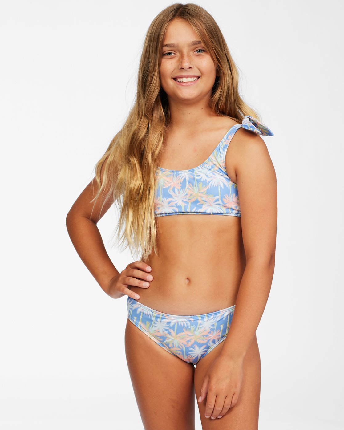 Billabong Talk To The Palm Hanky ​​Tie 2-teiliges Bikini-Set für Mädchen