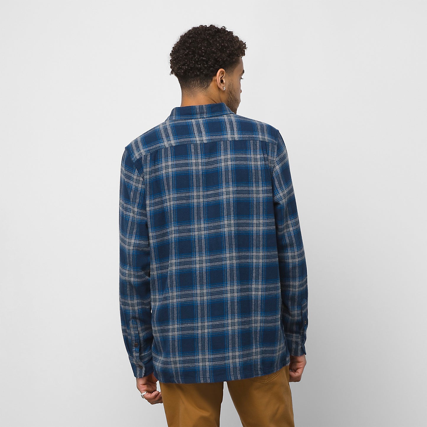 Chemise en flanelle mélangée à ourlet droit pour homme de Vans 