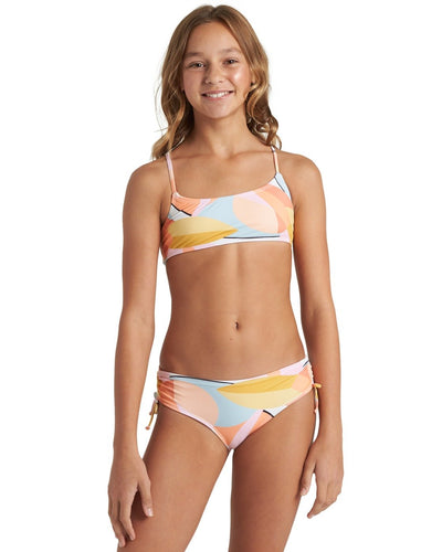 Billabong Girl's Warm Days Mini Crop 2 Piece Bikini Set