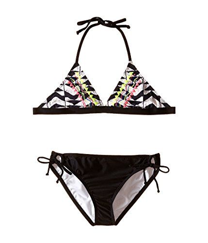 Ella Moss Girls' Zaire 2 Piece Tri-Top Bikini Set